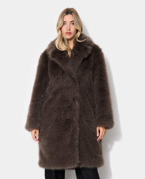 Manteau en fourrure avec col - PIMKIE - 7