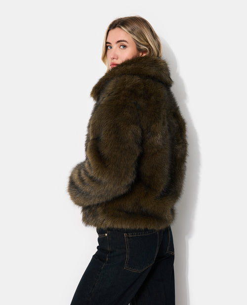 Blouson en fourrure avec col - PIMKIE - 2