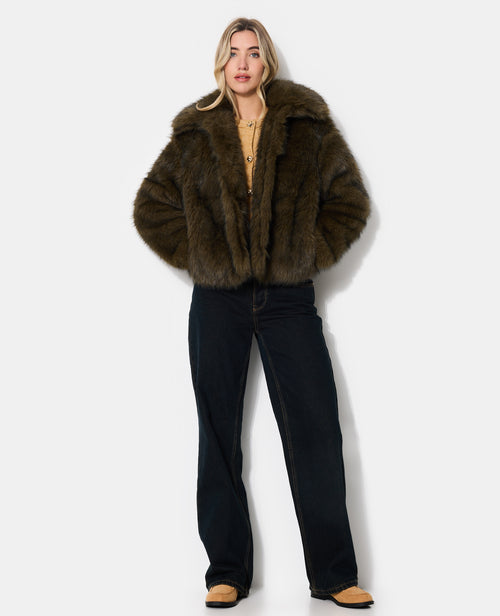 Blouson en fourrure avec col - PIMKIE - 5