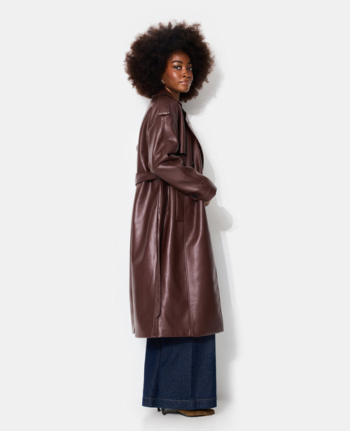 Trench en simili avec ceinture - PIMKIE - 2