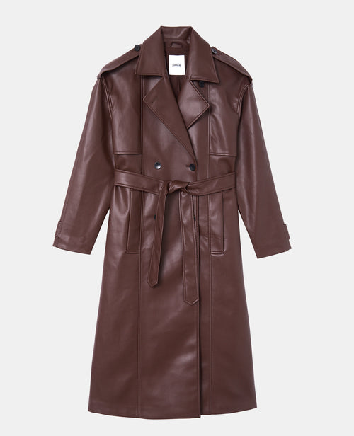 Trench en simili avec ceinture - PIMKIE - 4