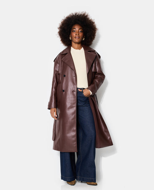 Trench en simili avec ceinture - PIMKIE - 7