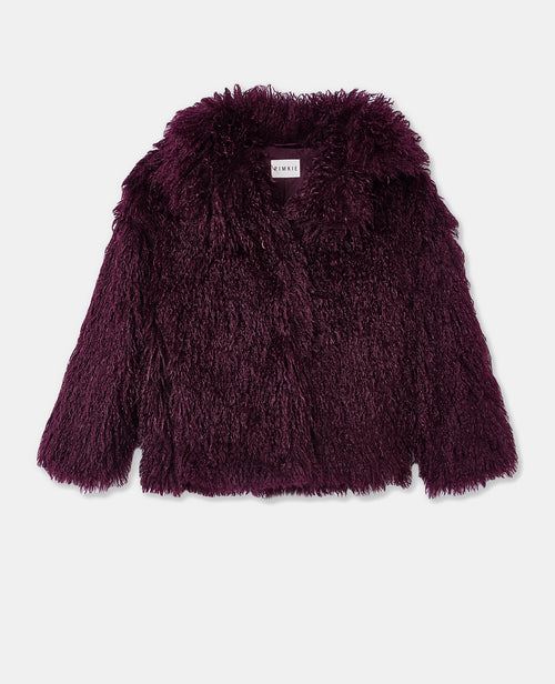 Manteau shaggy en fourrure bouclée - PIMKIE - 4