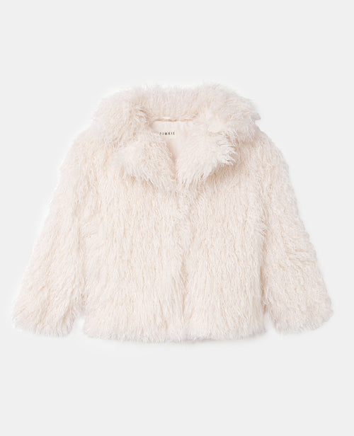 Manteau shaggy en fourrure bouclée - PIMKIE - 4