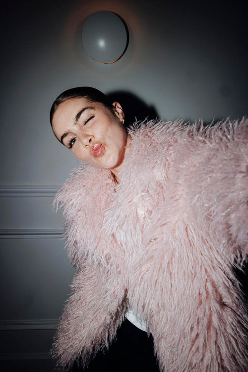 Manteau shaggy poils longs - PIMKIE - 1