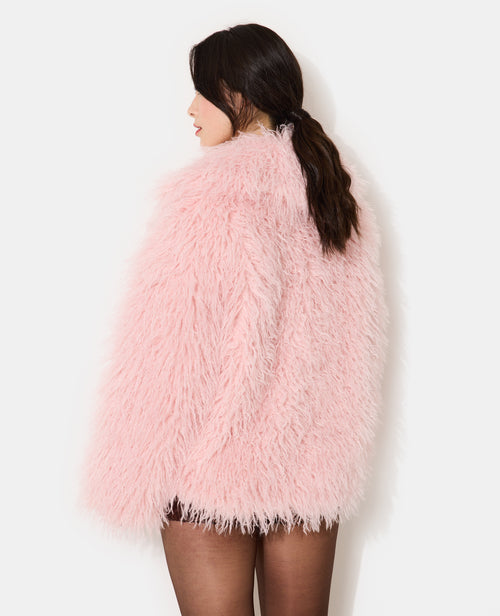 Manteau shaggy poils longs - PIMKIE - 6