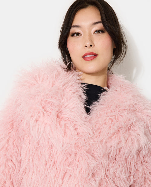 Manteau shaggy poils longs - PIMKIE - 1