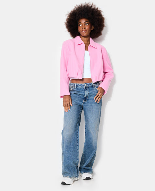 Manteau court drap de laine forme boule - PIMKIE - 3