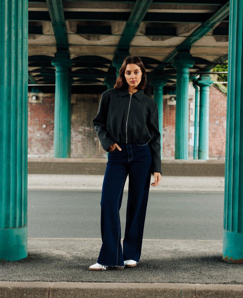 Manteau court drap de laine forme boule - PIMKIE - 1