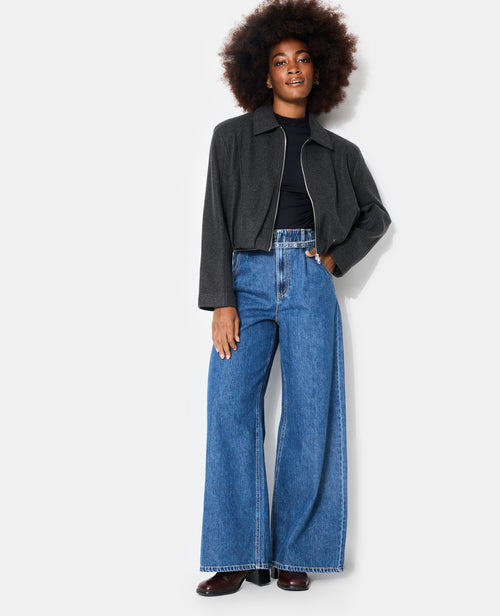 Manteau court drap de laine forme boule - PIMKIE - 3