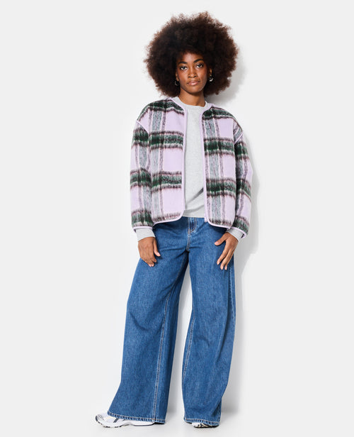 Manteau court matelassé motif carreaux - PIMKIE - 3