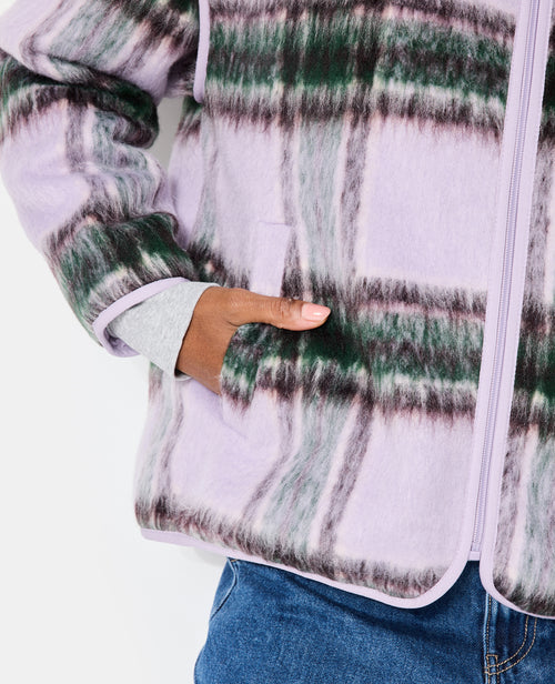 Manteau court matelassé motif carreaux - PIMKIE - 7