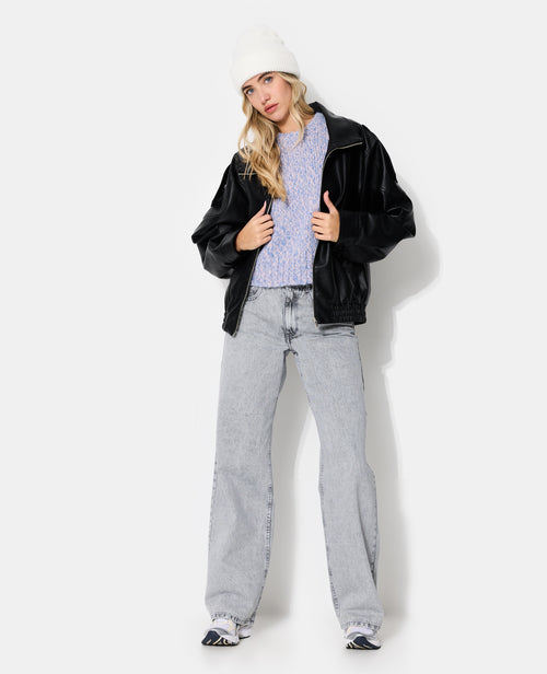 Blouson oversize vintage en simili - PIMKIE - 3