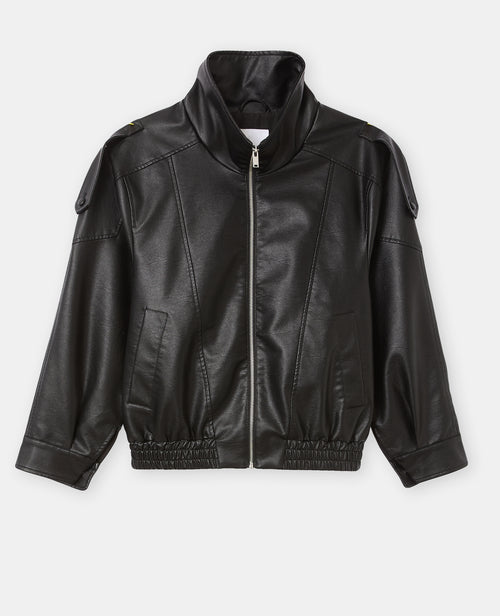 Blouson oversize vintage en simili - PIMKIE - 4