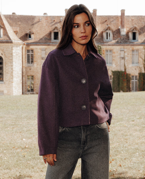 Manteau court effet drap de laine - PIMKIE - 1