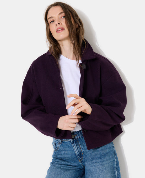 Manteau court effet drap de laine - PIMKIE - 5