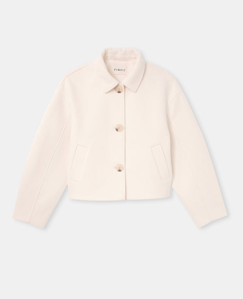 Manteau court effet drap de laine - PIMKIE - 4