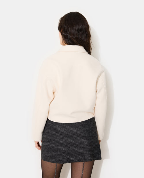 Manteau court effet drap de laine - PIMKIE - 6