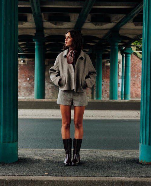 Manteau court effet drap de laine - PIMKIE - 1