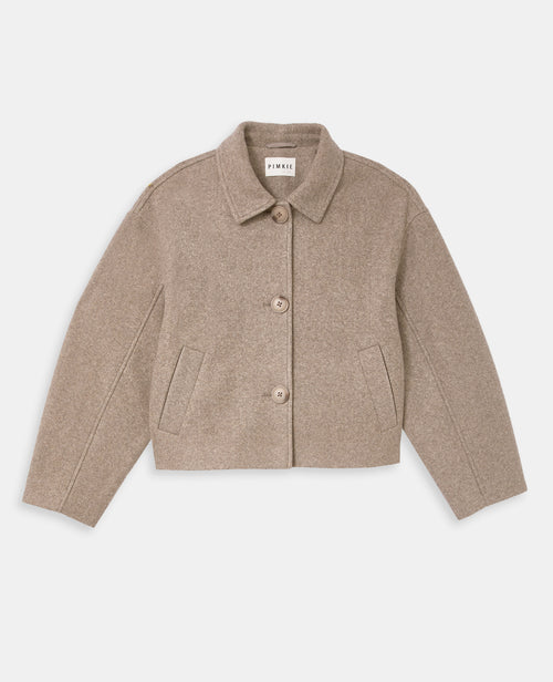 Manteau court effet drap de laine - PIMKIE - 4