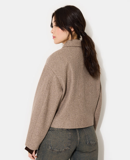 Manteau court effet drap de laine - PIMKIE - 4