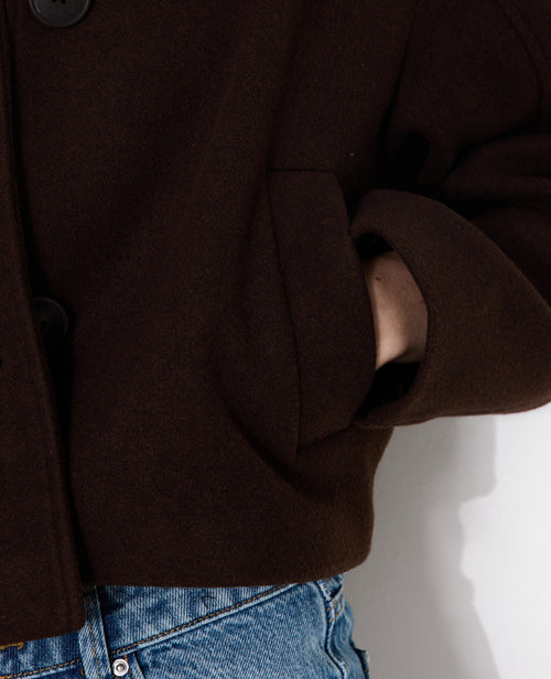 Manteau court effet drap de laine - PIMKIE - 2