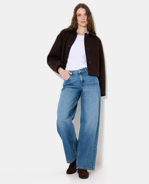 Manteau court effet drap de laine - PIMKIE - 3