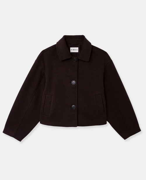 Manteau court effet drap de laine - PIMKIE - 4