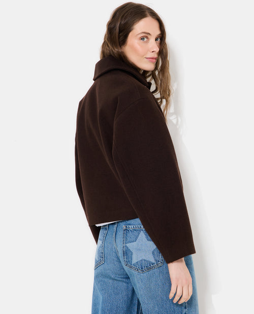 Manteau court effet drap de laine - PIMKIE - 6