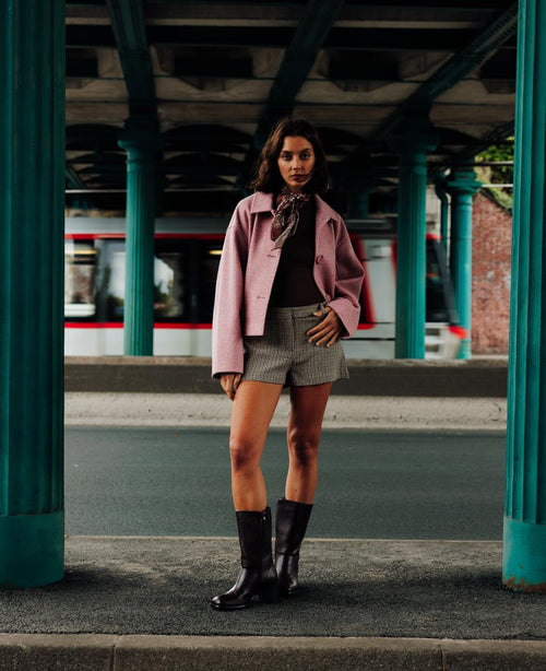 Manteau court effet drap de laine - PIMKIE - 1