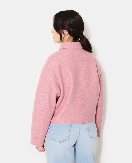 Manteau court effet drap de laine - PIMKIE - 6