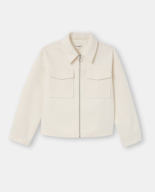 Blouson zippé effet drap de laine - PIMKIE - 4