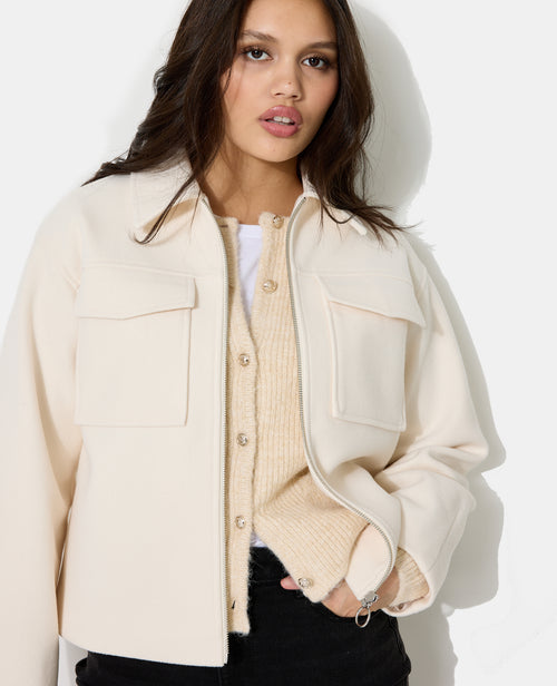 Blouson zippé effet drap de laine - PIMKIE - 7