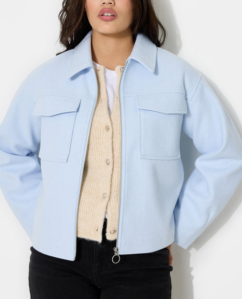 Blouson zippé effet drap de laine - PIMKIE - 2