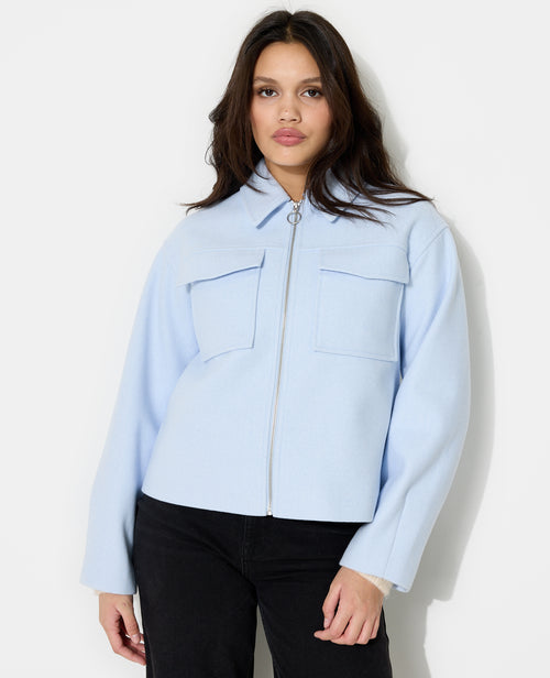 Blouson zippé effet drap de laine - PIMKIE - 5