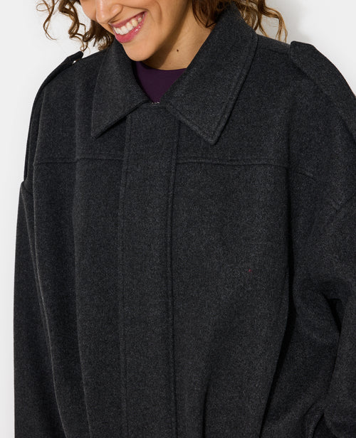 Blouson forme boule effet drap de laine - PIMKIE - 2