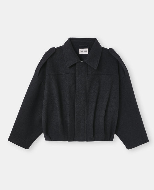 Blouson forme boule effet drap de laine - PIMKIE - 4