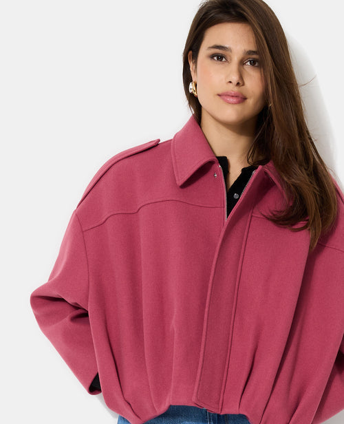 Blouson forme boule effet drap de laine - PIMKIE - 2