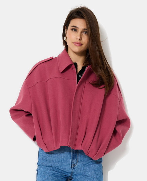 Blouson forme boule effet drap de laine - PIMKIE - 5