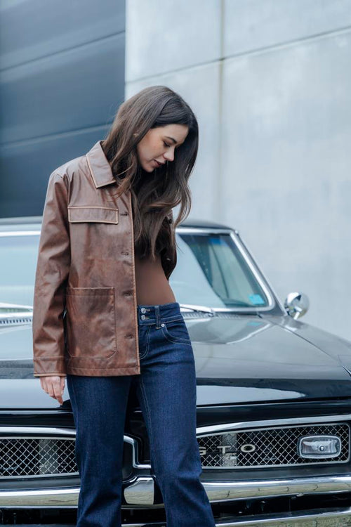 Veste droite en simili - PIMKIE - 1