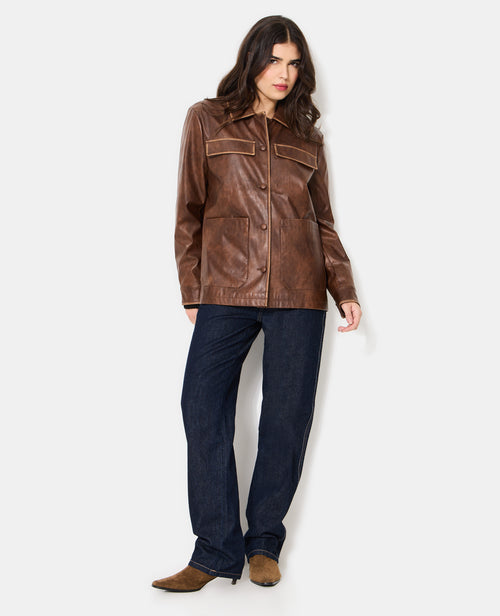 Veste droite en simili - PIMKIE - 3