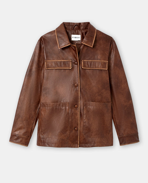 Veste droite en simili - PIMKIE - 4