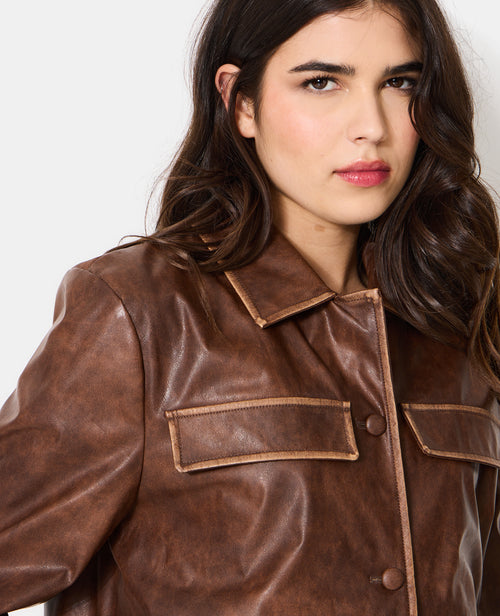 Veste droite en simili - PIMKIE - 7