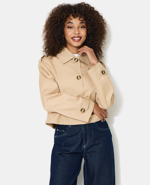 Veste courte façon trench - PIMKIE - 5