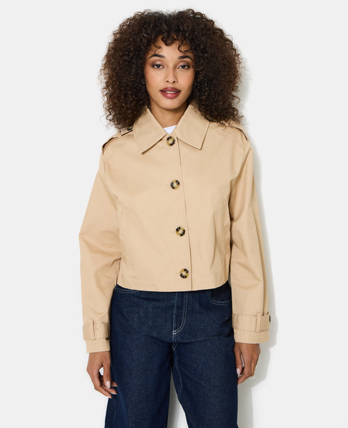 Veste courte façon trench - PIMKIE - 7