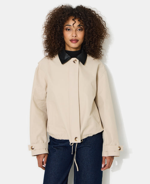 Veste col simili avec base resserrable - PIMKIE - 1