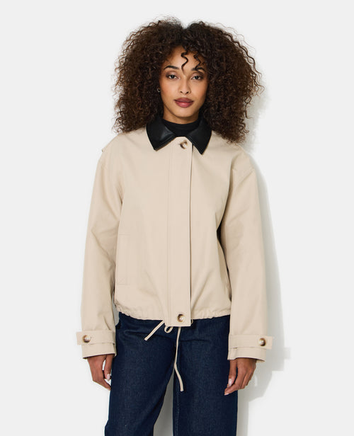 Veste col simili avec base resserrable - PIMKIE - 5
