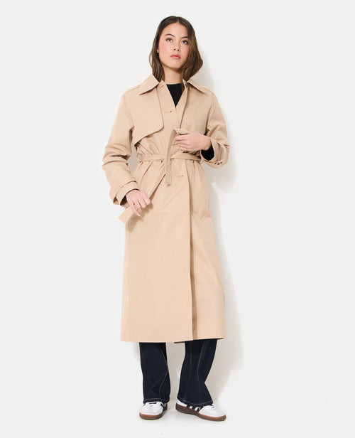 Trench long avec ceinture à nouer - PIMKIE - 3