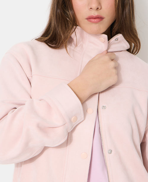 Veste en suédine col montant - PIMKIE - 2