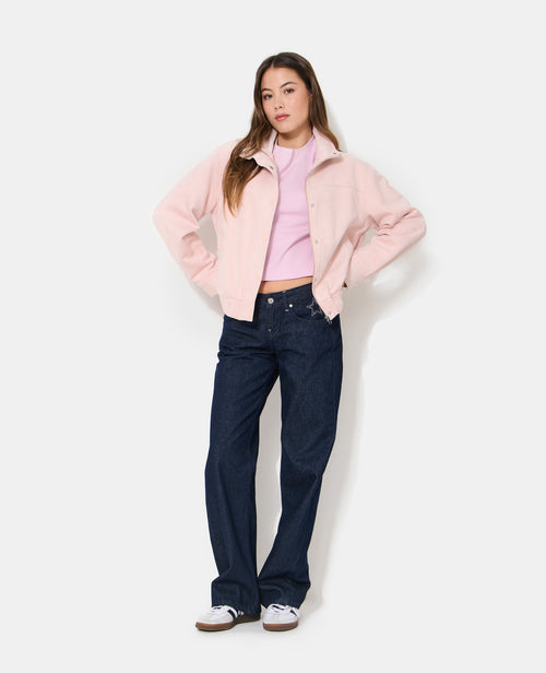 Veste en suédine col montant - PIMKIE - 3